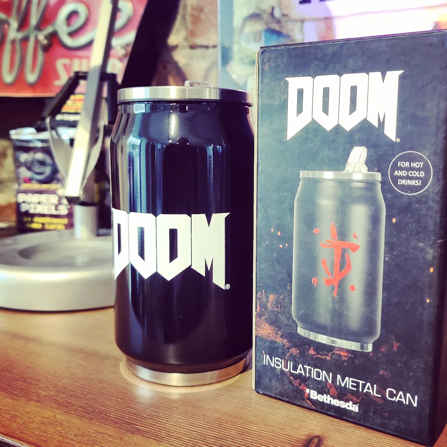 There is never enough DOOM! 😈
Featuring a necessity for any fan of the franchise, this unique high gloss (heavy) metal💧bottle comes with a double insulated wall for hot and cold drinks, as well as a built in straw.
It is either this or drinking from the ☠️ skull of your fallen enemies to keep you hydrated for those mad DOOM marathons 😉
#mabrikstudios #merchandise #merch #doom #doommetal #dpi #bethesda #fans #water #bottle