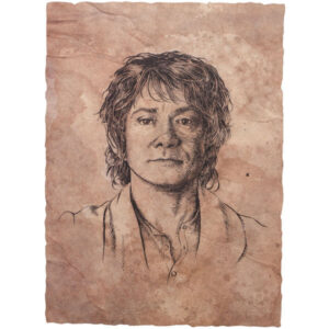Kunstitrükk The Hobbit - Portrait of Bilbo Baggins 21 x 28 cm