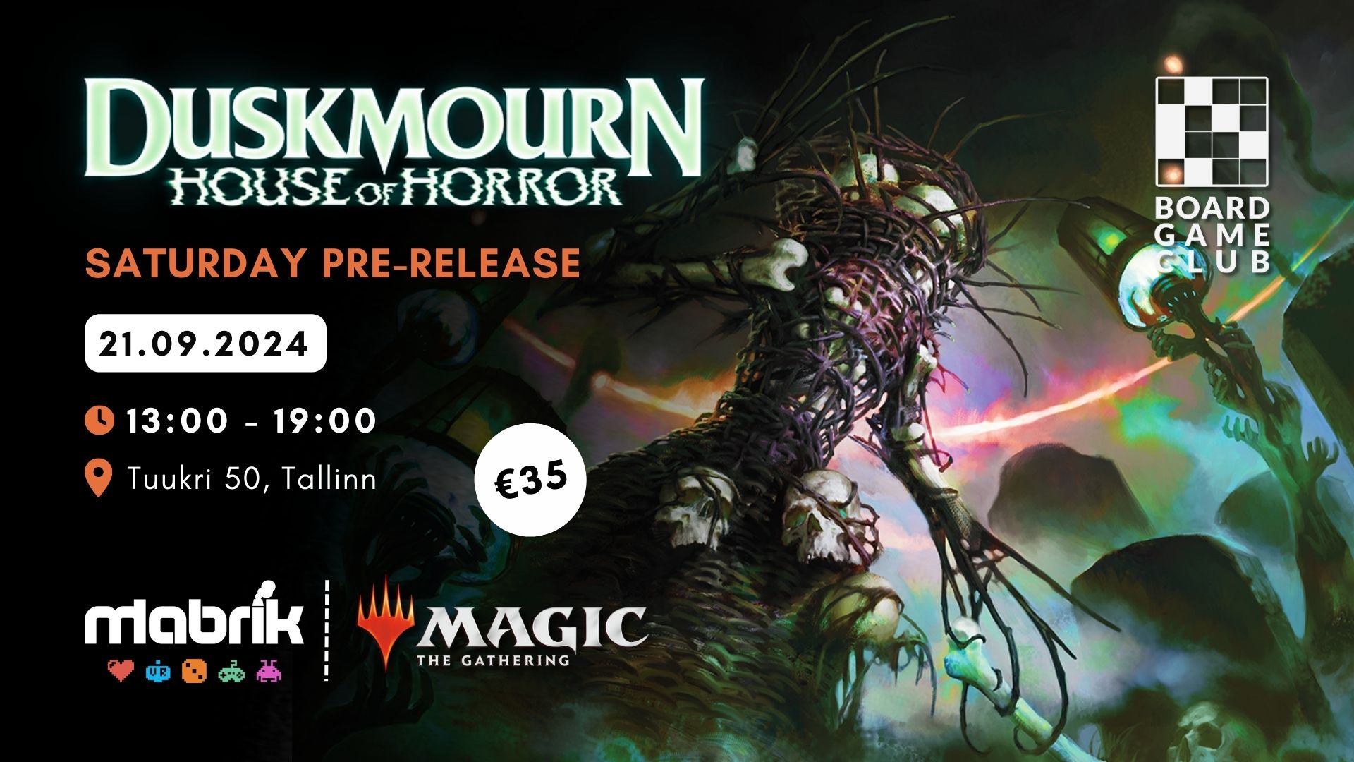 Events - 21.09.2024 - MTG: Duskmourn Saturday Pre-Release