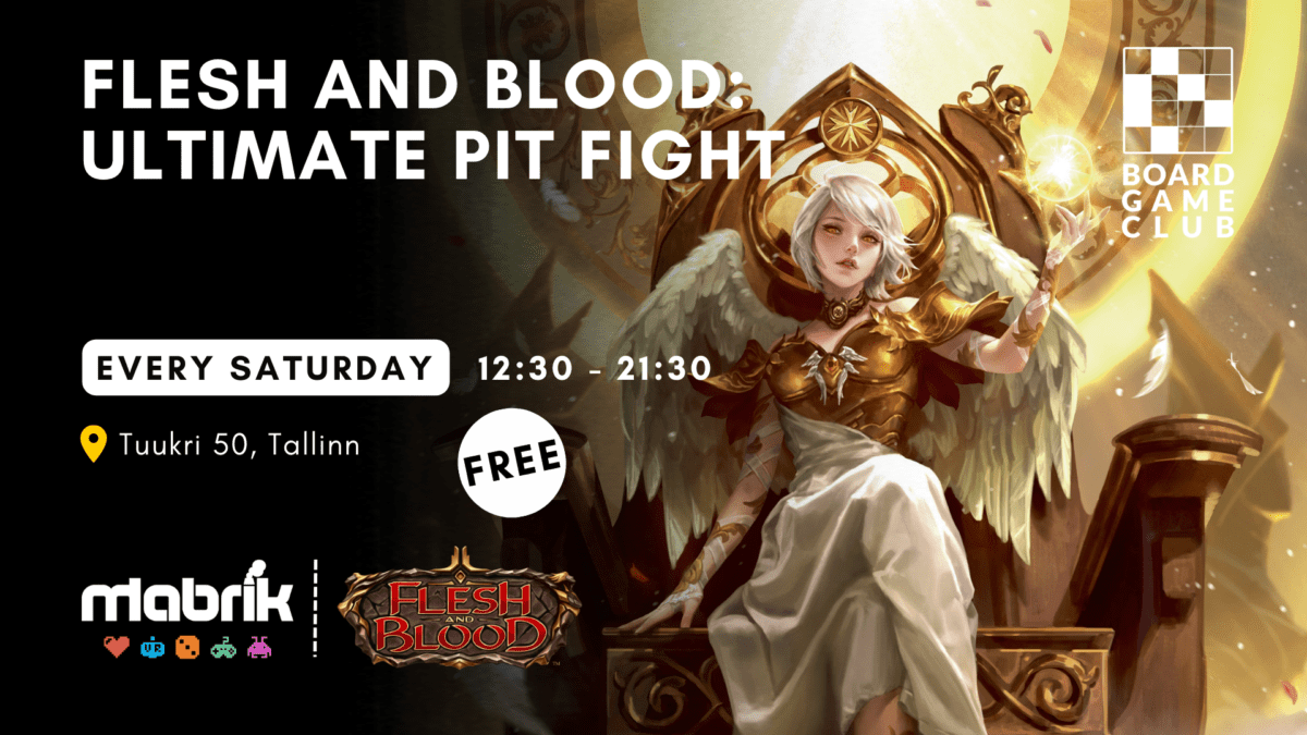 Events - Every Saturday - Flesh & Blood - Ultimate Pit Fight.