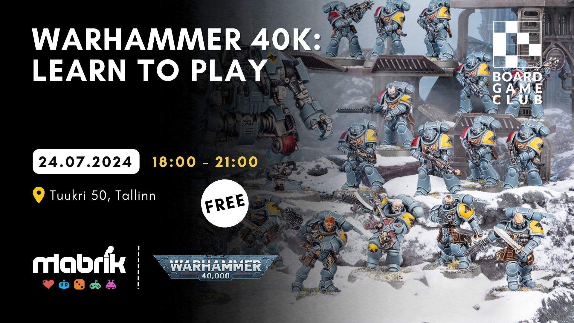 Events - 24.07.2024 - Warhammer 40k - Learn to Play