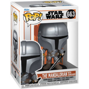 Funko POP! The Mandalorian - Mandalorian w/ Dark Saber 10 cm