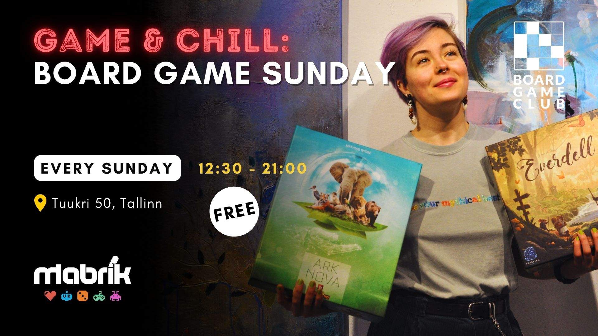 Events - Every Sunday - Board Game Sunday