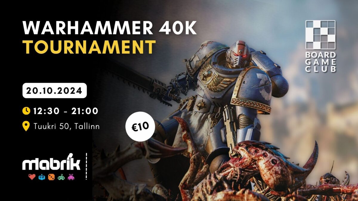 Events - 20.10.2024 - Warhammer 40k