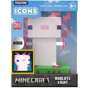 Lamp Minecraft - Axolotl 11 cm