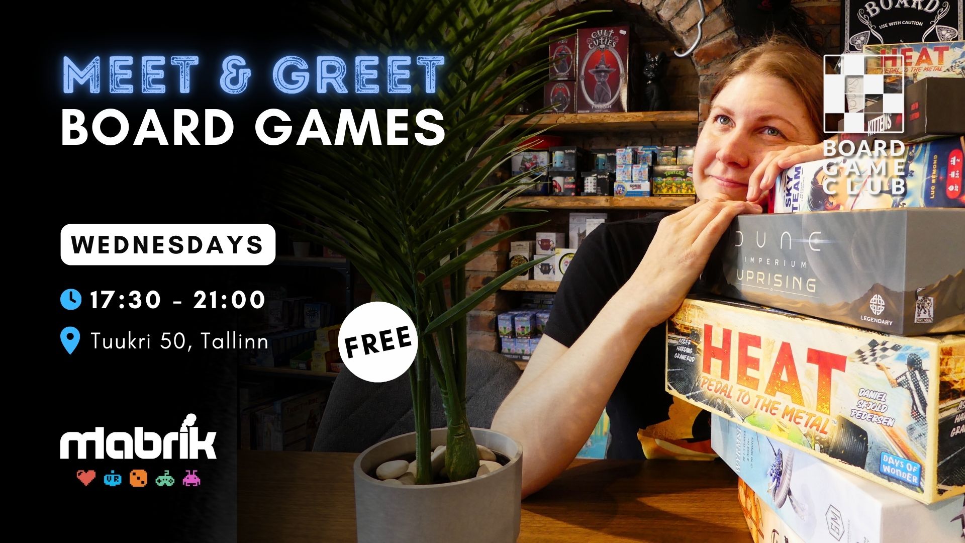 Events - Every Wednesday - Meet & Greet Board Games